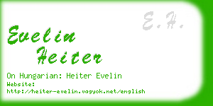 evelin heiter business card